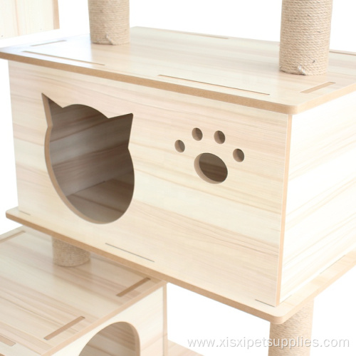 Wood Cat Climbing Frame Cat Condos Tower Cat
